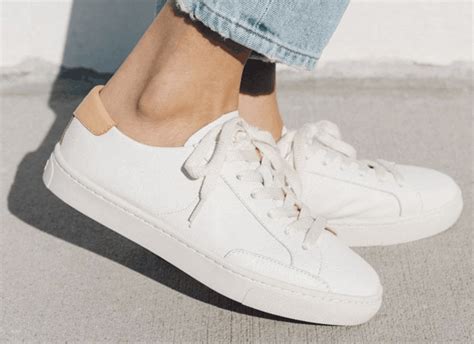 affordable white leather sneakers.